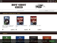 Tablet Screenshot of hotshotrecords.com